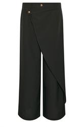 PixieGirl Petite Black Wrap Wide Leg Trousers