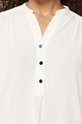 M&Co Ivory White Textured Lightweight Blouse| M&Co 4