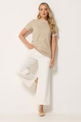 LTS Tall Natural Brown Layered T-Shirt | Long Tall Sally 1