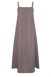 PixieGirl Petite Plum Purple Cotton Cheesecloth Maxi Dress