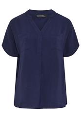 EVANS Curve Navy Blue Overhead Utility Shirt