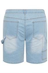 BadRhino Big & Tall Light Blue Wash Carpenter Shorts | BadRhino 9