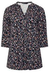 YOURS Curve Black Floral Shirt