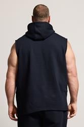 BadRhino Big & Tall Navy Blue Sleeveless Hoodie | BadRhino 2