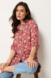 M&Co Red Paisley Print Shirt | M&Co 3