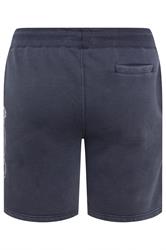 BadRhino Big & Tall Navy Blue Tiger Printed Jogger Shorts | BadRhino 7