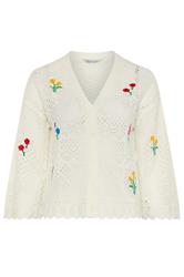 LIMITED COLLECTION Plus Size White Crochet Embroidered Cardigan 6