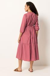 M&Co Orange Fine Stripe Tiered Maxi Dress | M&Co 2
