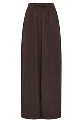 LTS Tall Chocolate Brown Pull On Cotton Maxi Skirt