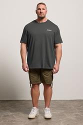JACK & JONES Big & Tall 5 Pack Blue/Off-White/Yellow/Green/Pink Core T-Shirts | BadRhino 4