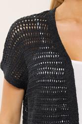 M&Co Black Short Sleeve Cardigan | M&Co 4
