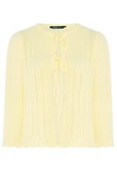 YOURS Curve Lemon Yellow Crochet Cardigan