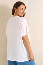 EVANS Plus Size Orange Print Modal Rich Graphic Tee | Evans 4