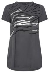 YOURS Plus Size Grey Tiger Print T-shirt | Yours Clothing 5