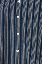 BadRhino Big & Tall Navy Blue & White Stripe Shirt | BadRhino 9