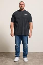 BadRhino Big & Tall Black Acid Wash Nascar Graphic T-Shirt | BadRhino 1