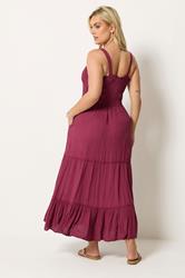 YOURS Plus Size Red Shirred Placket Dress | Yours Clothing 2