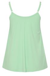 YOURS Plus Size Mint Green Ribbed Swing Vest Top | Yours Clothing 2