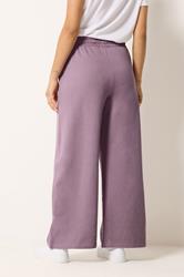 M&Co Petite Light Purple Wide Leg Joggers | M&Co 2