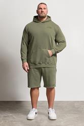 BadRhino Big & Tall Green Sun Bleached Jogger Shorts | BadRhino 2