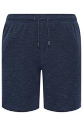 BadRhino Big & Tall Navy Blue Slub Shorts | BadRhino 5