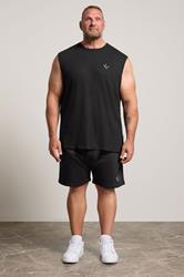 IronRhino Big & Tall Black 'Rest Day' Vest & Short Set | BadRhino 1