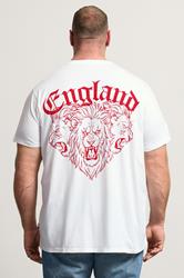 BadRhino Big & Tall White England T-Shirt | BadRhino 2