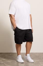 BadRhino Big & Tall Black Lightweight Cargo Shorts | BadRhino 3