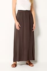 LTS Tall Women's Chocolate Brown Maxi Skirt | Long Tall Sally 1