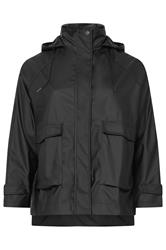 YOURS Plus Size Black Rain Jacket | Yours Clothing 5