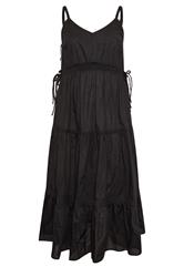 YOURS Curve Black Tiered Smock Dress