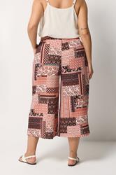 YOURS Plus Size Orange Paisley Culottes | Yours Clothing 2