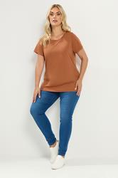 YOURSET 3 PACK Plus Size Green & Purple Core T-Shirts | Yours Clothing 5