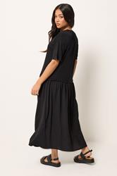 PixieGirl Petite Women's Black Drop Waist Maxi Dress | PixieGirl 2