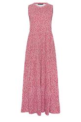 M&Co Red Floral Print Cotton Tiered Maxi Dress | M&Co 6