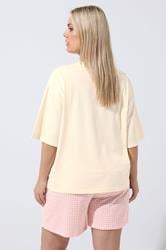 LIMITED COLLECTION Plus Size Ivory White 'Guava' Stud T-Shirt | Yours Clothing 2