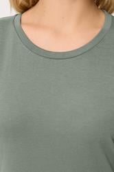 YOURS Plus Size Sage Green Core T-Shirt | Yours Clothing 4