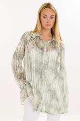 STAR Grey Snake Pleated Shirt | StarByJM 3