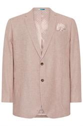BadRhino Tailoring Big & Tall Veste de costume en lin rouille