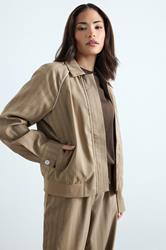 PixieGirl Petite Women's Blue Stripe Tailored Jacket | PixieGirl  3