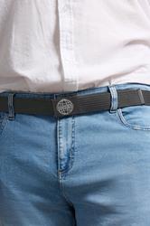 BadRhino Big & Tall Black Ribbed Webbing Belt | BadRhino 1