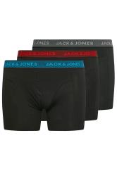 JACK & JONES Big & Tall Grey 3 Pack Boxers | BadRhino 3