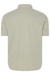 BadRhino Big & Tall Green Geometric Poplin Shirt | BadRhino 8