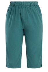 YOURS Plus Size Green Cropped Trousers | Yours Clothing 5