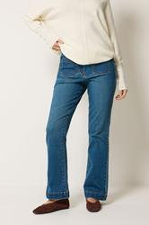 M&Co Blue Front Pocket Flare Jeans | M&Co 3