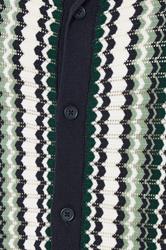 BadRhino Big & Tall Blue & Green Knitted Revere Collar Shirt | BadRhino 8