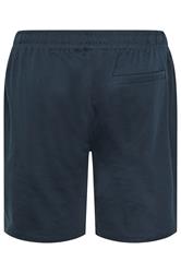 D555 Big & Tall Navy Blue Elasticated Waist Shorts | BadRhino 4