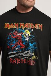 BadRhino Big & Tall Black Iron Maiden Graphic Short Sleeve T-Shirt | BadRhino 4
