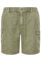 BadRhino Big & Tall pantalones cortos cargo verde caqui lavados