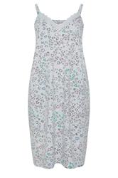 YOURS Curve Grey Leopard Print Soft Touch Chemise Nightdress